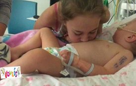 Μικρό κορίτσι φιλάει το ετοιμοθάνατο αδερφάκι του…αυτό που έγινε συγκλόνισε όλο το νοσοκομείο