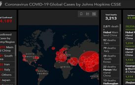 LIVE: Ο παγκόσμιος χάρτης εξάπλωσης του κορωνοϊού